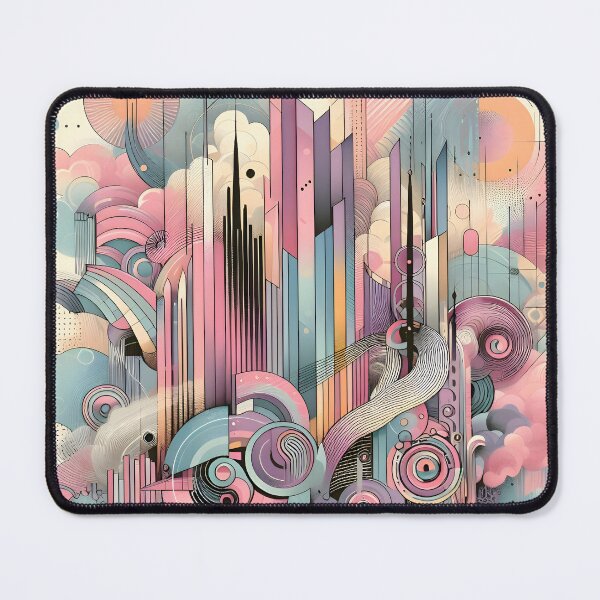 Item preview, Blue & Pink Pastle Colors Abstract Design designed and sold by Alessei.