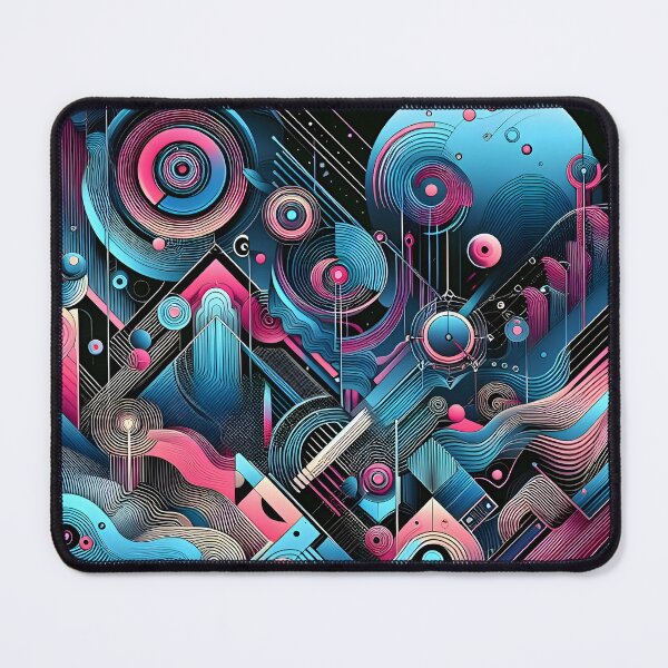 Item preview, Blue & Pink Neon Colors Abstract Design designed and sold by Alessei.