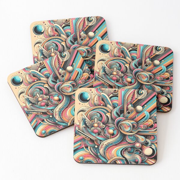 Item preview, Colorful Abstract Design Made With Pastle Colors designed and sold by Alessei.