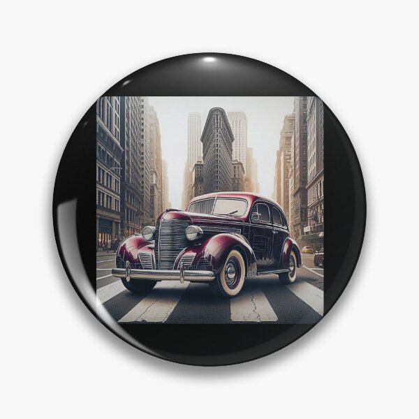 Item preview, Art Deco Red American Car in New York Street designed and sold by Michael van der Hoorn.