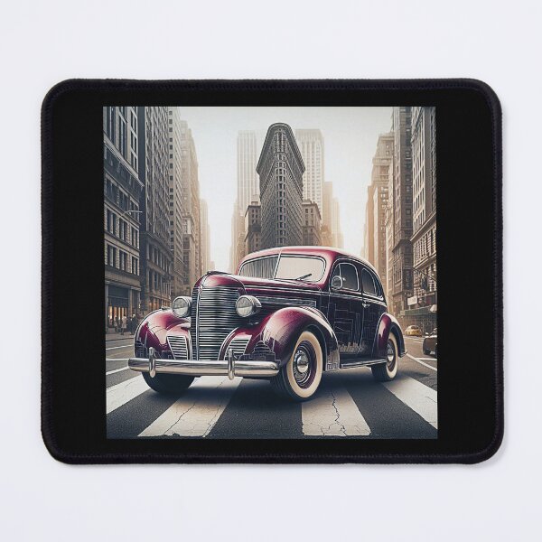 Item preview, Art Deco Red American Car in New York Street designed and sold by Michael van der Hoorn.