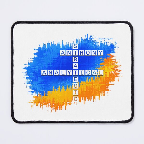 Item preview, Anthony, Analytical and strategic, crossword. designed and sold by words-my-art.