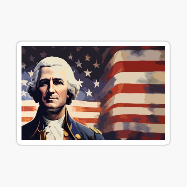 Item preview, President George Washington Painted With Star Spangled Banner designed and sold by Ambitious Astronaut.