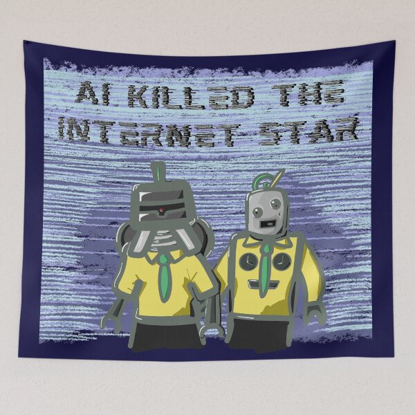 Item preview, AI Killed the Internet Star (The Buggles Parody)  designed and sold by Sparkleweather.