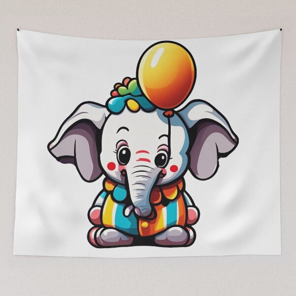 Item preview, Baby Clown Elephant (Clothing) designed and sold by SadClownUni.