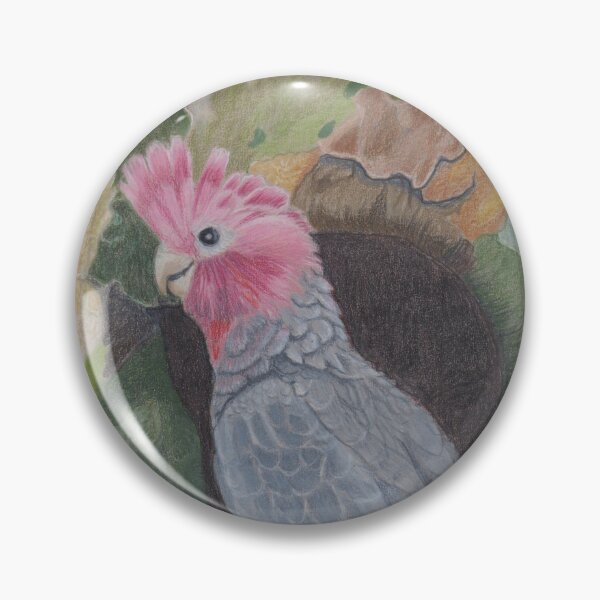 Item preview, Galah on a trunk of a colorful Australian Eucalyptus tree designed and sold by Sandra Johnston.