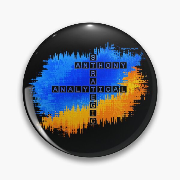 Item preview, Anthony, Analytical and strategic, crossword. designed and sold by words-my-art.