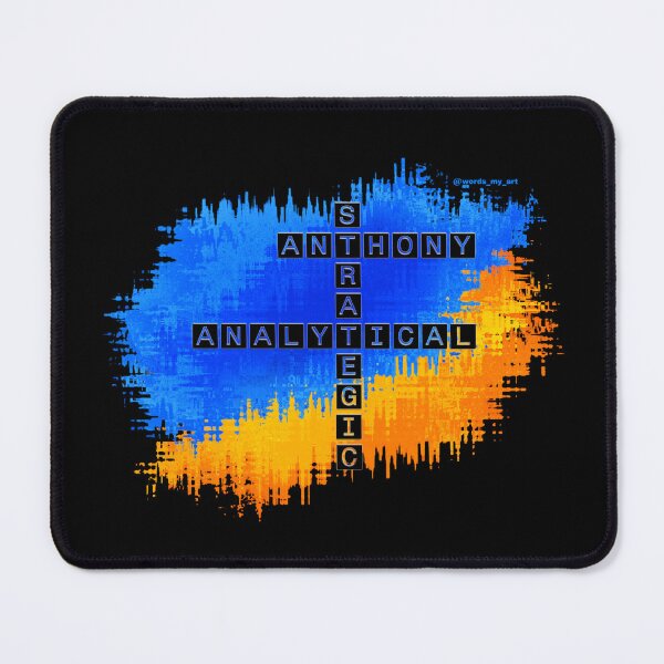 Item preview, Anthony, Analytical and strategic, crossword. designed and sold by words-my-art.