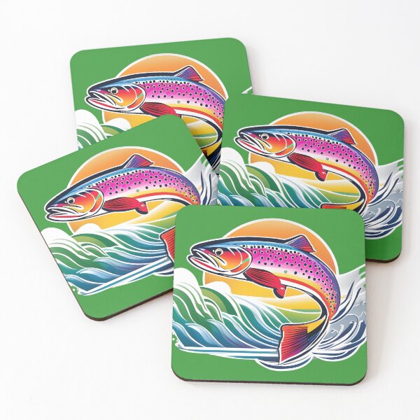 Item preview, Vibrant Splash: Rainbow Trout designed and sold by ZipperDragon88.