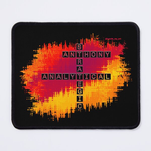 Item preview, Anthony, Analytical and strategic, crossword. designed and sold by words-my-art.