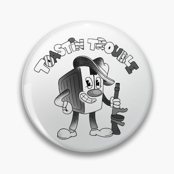 Item preview, Toastin trouble rubberhose design (white) designed and sold by Thevengefulone.