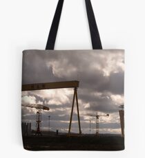 Samson And Goliath Tote Bag