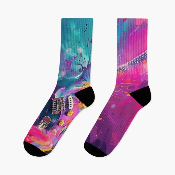 Item preview, Colorful music themed abstract print designed and sold by dcrc.