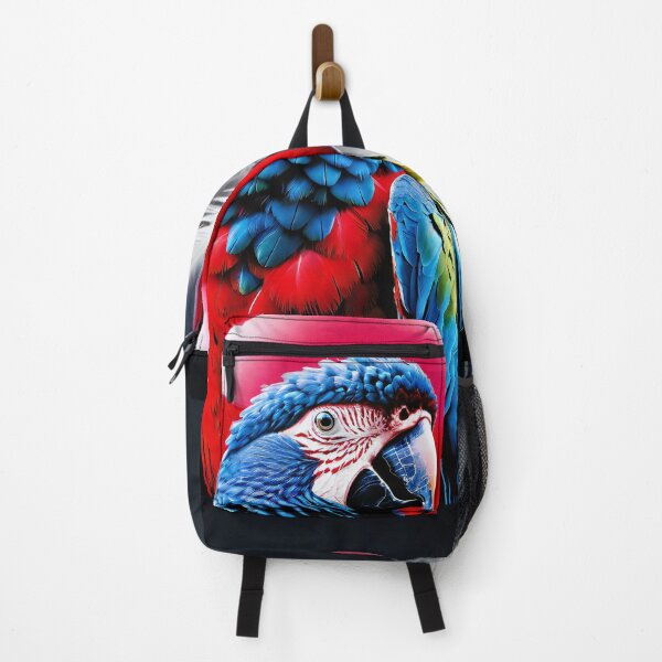 Item preview, Whimsy in Flight: The Macaw and the Red Balloon designed and sold by ReachingMyDreams.