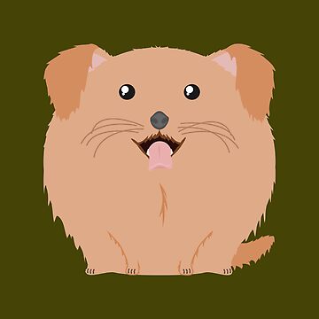 Artwork thumbnail, Sfurical round golden retriever dog by meldra