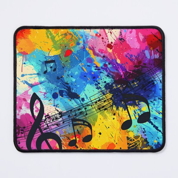 Item preview, impresión abstracta con temática musical colorida designed and sold by dcrc.