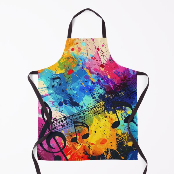 Item preview, colorful music themed abstract print designed and sold by dcrc.