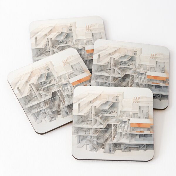 Item preview, Modern Building Sketch Artwork designed and sold by PigmentPulse.