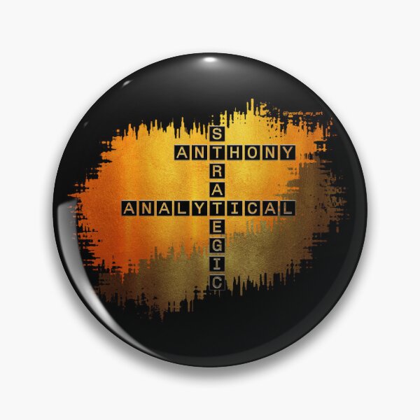 Item preview, Anthony, Analytical and strategic, crossword. designed and sold by words-my-art.