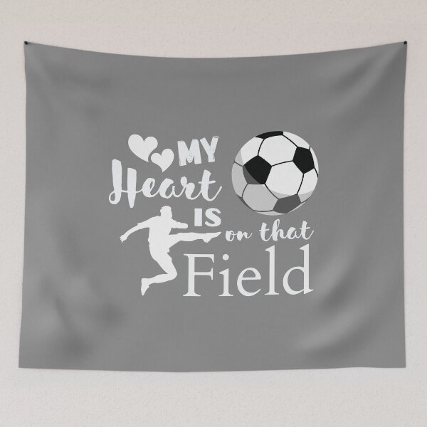 Item preview, My Heart is on that Field Soccer Game Sport Lover  designed and sold by VerveVerseBoo.