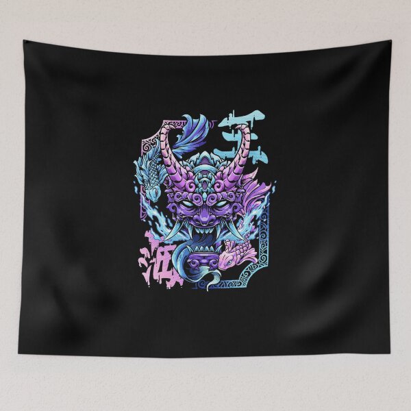 Item preview, Devil Of the Sea, Japanese Devil Ronin Oni Mask designed and sold by nizardesign.