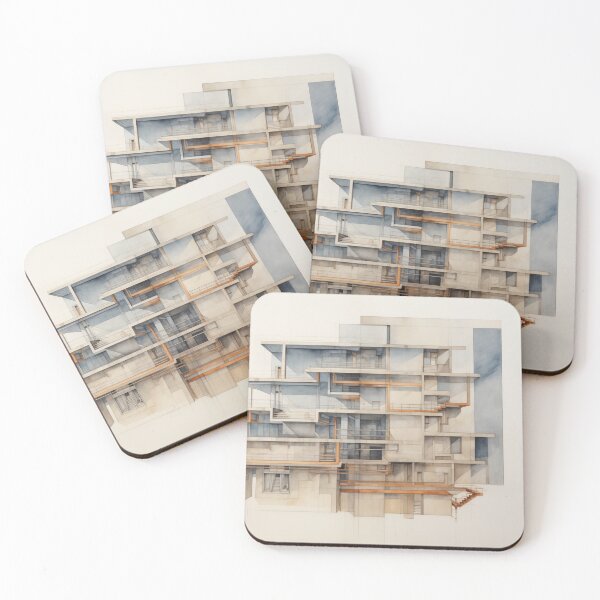 Item preview, Contemporary Building Study Art designed and sold by PigmentPulse.