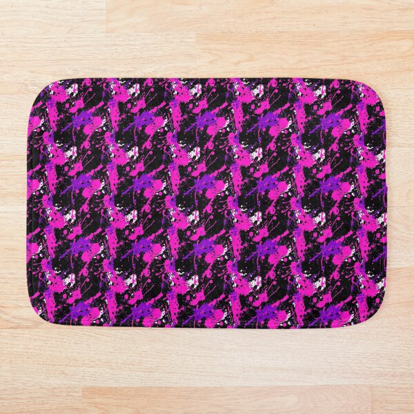 Item preview, Salpicaduras de pintura: rosa sobre negro designed and sold by jo3yk.