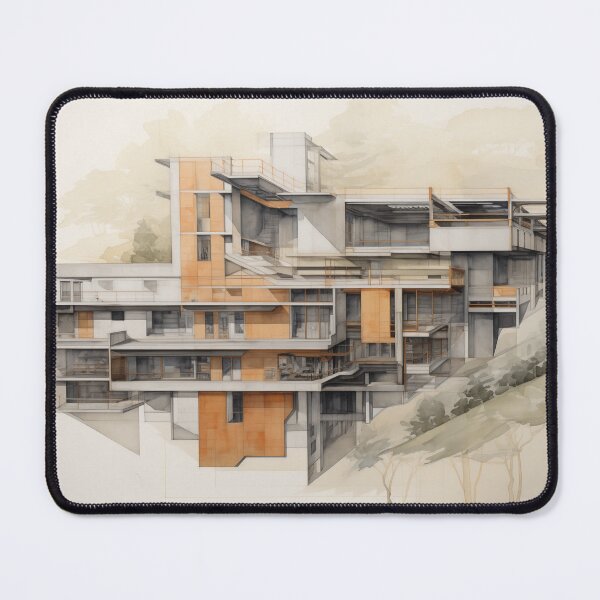 Item preview, Modern Architectural Perspective Painting designed and sold by PigmentPulse.