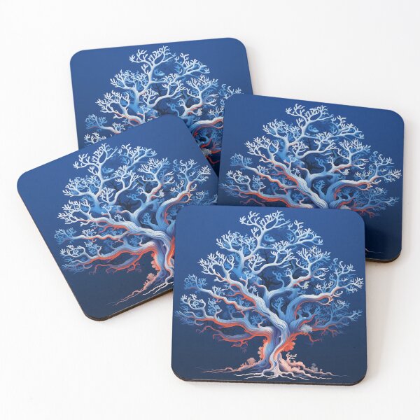 Item preview, Blue Coral Style Tree designed and sold by SOCaptivating.