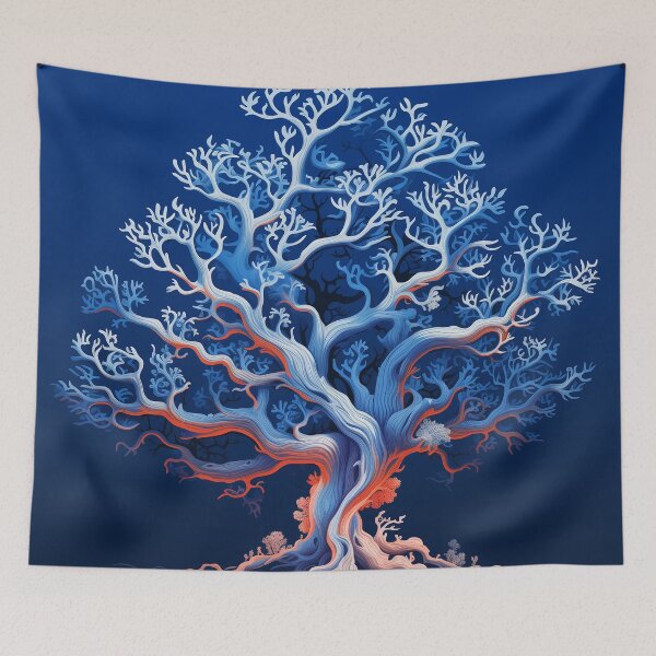 Item preview, Blue Coral Style Tree designed and sold by SOCaptivating.