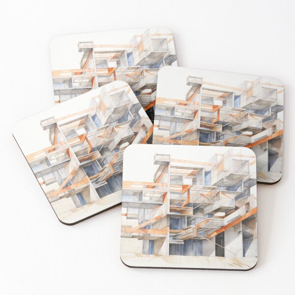 Item preview, Futuristic Building Urban Art designed and sold by PigmentPulse.