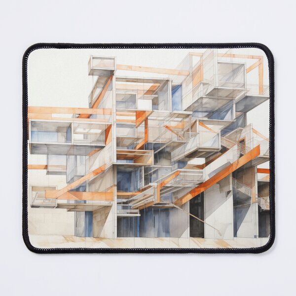 Item preview, Futuristic Building Urban Art designed and sold by PigmentPulse.