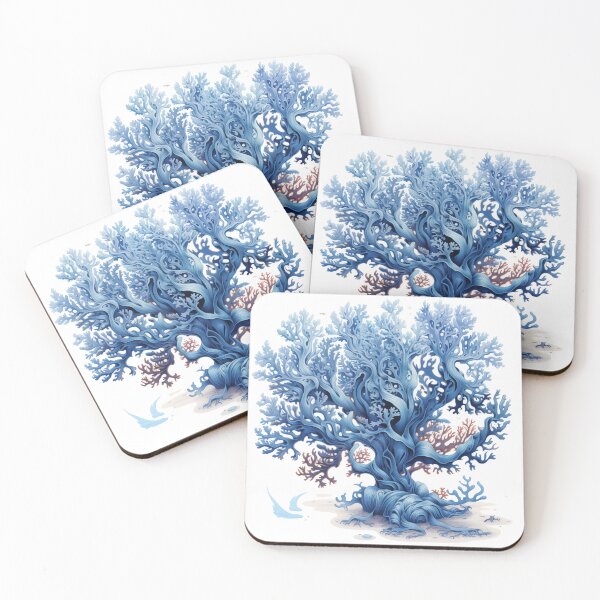 Item preview, Blue Coral Style Tree designed and sold by SOCaptivating.