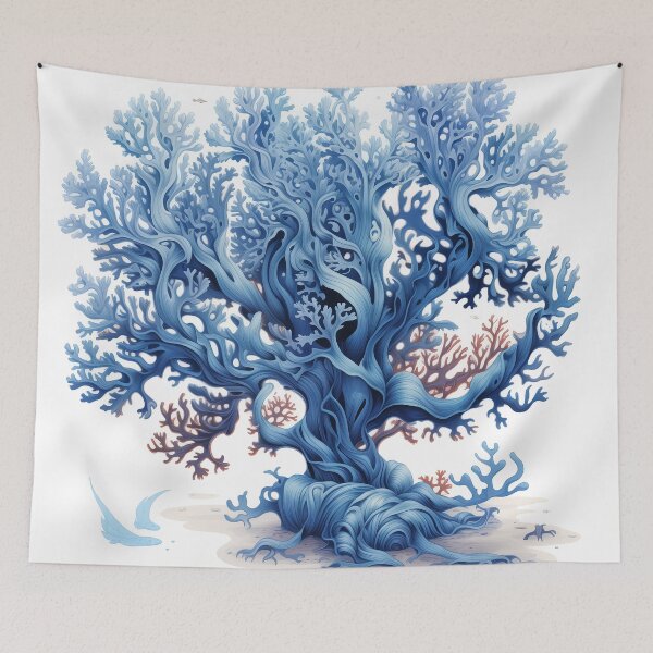 Item preview, Blue Coral Style Tree designed and sold by SOCaptivating.