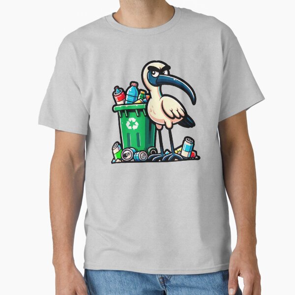 Vista previa del artículo con la obra «Gracioso pollo australiano bin con actitud ibis blanco», diseñado y vendido por headpossum.