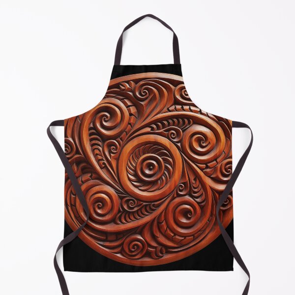 Item preview, A beautiful Māori wood carving featuring spirals (koru). designed and sold by ArtbyJanineTate.
