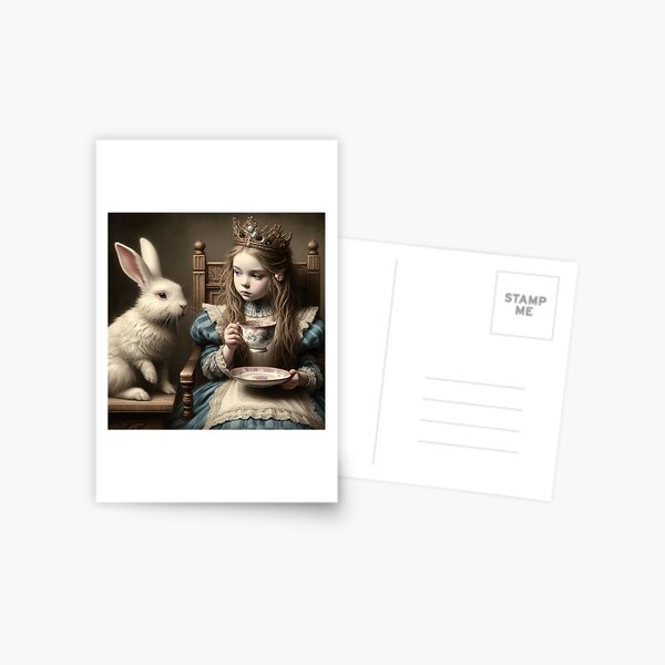 Aperçu de l'œuvre Alice et le lapin créée et vendue par angelmuz.