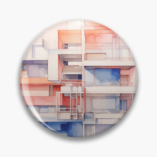 Item preview, Watercolor Building Study designed and sold by PigmentPulse.