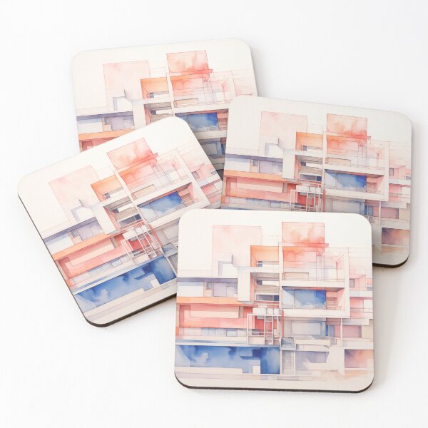 Item preview, Watercolor Building Study designed and sold by PigmentPulse.
