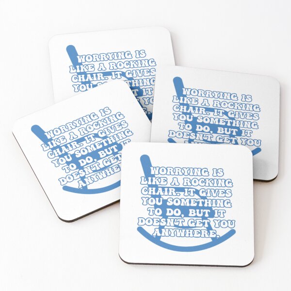 Item preview, Worrying is like a rocking chair. It gives you something to do, but it doesn't get you anywhere. Inspirational quote. designed and sold by JoyOfHopeStore.