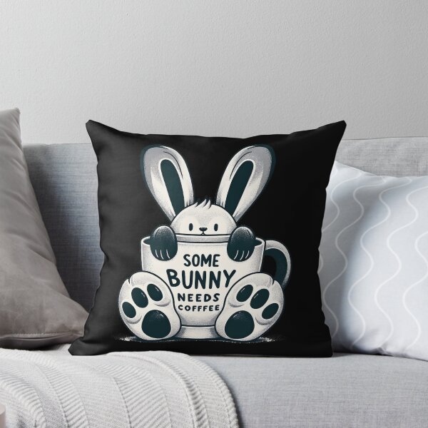 Item preview, Some Bunny Needs Coffee Women Girl Rabbit Funny Easter T-Shirt designed and sold by MAPDDesigns.