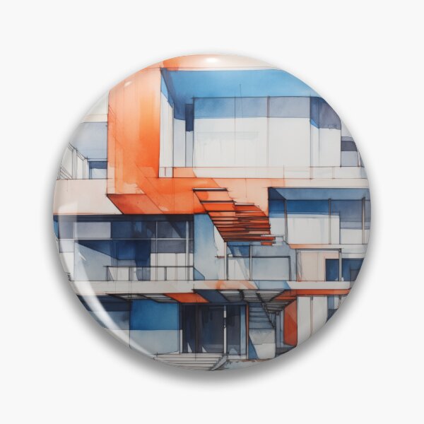 Item preview, Urban Architecture Sketch Painting designed and sold by PigmentPulse.