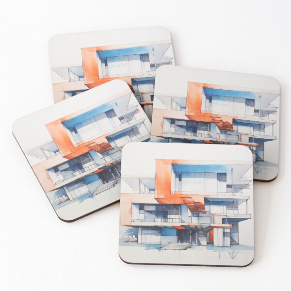 Item preview, Urban Architecture Sketch Painting designed and sold by PigmentPulse.