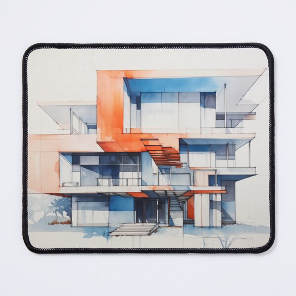 Item preview, Urban Architecture Sketch Painting designed and sold by PigmentPulse.