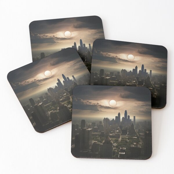 Item preview, Skyline City Landscape Art designed and sold by Obsidian Ink by Wilshire.