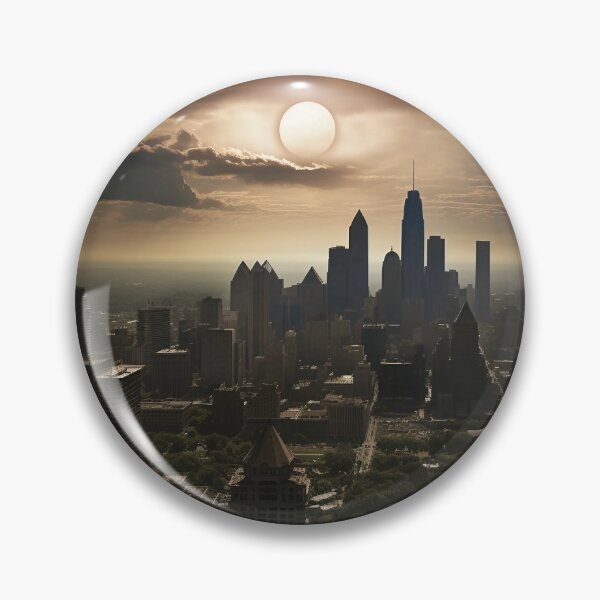 Item preview, Skyline City Landscape Art designed and sold by Obsidian Ink by Wilshire.