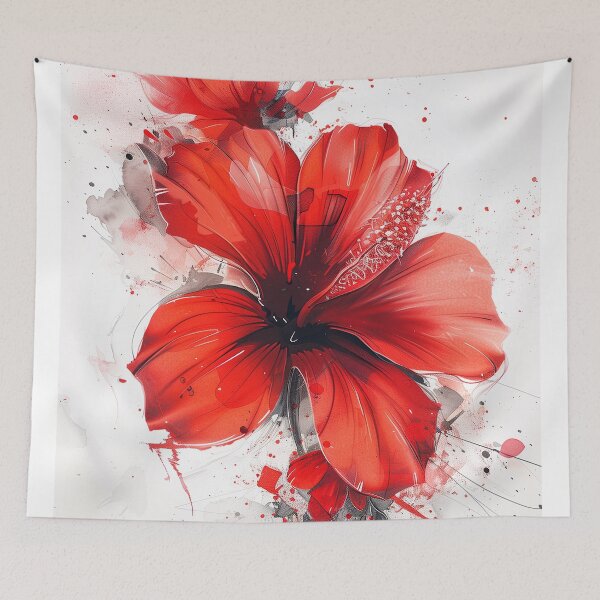Item preview, Red Watercolor Flower  designed and sold by SOCaptivating.