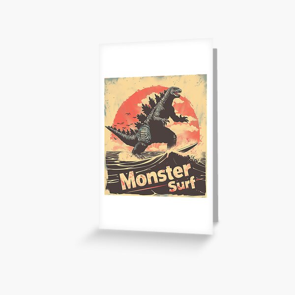 Item preview, Retro Monster Surf designed and sold by Kona Cat Creationz.