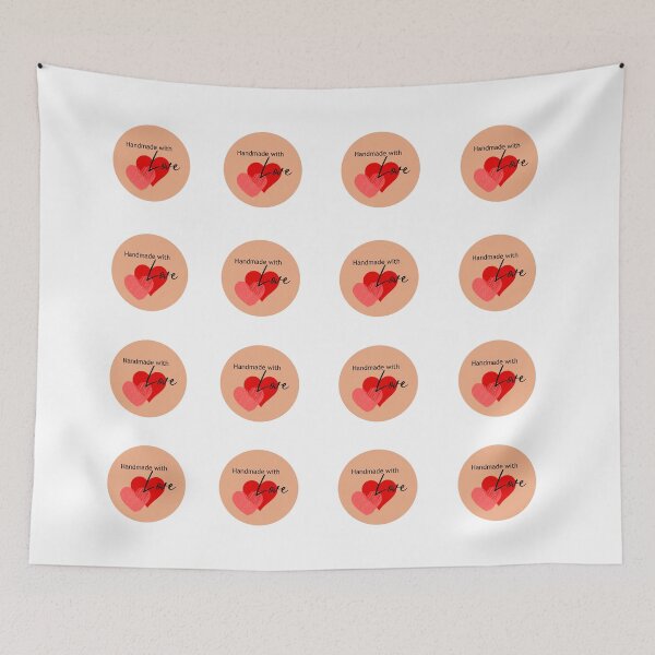 Item preview, Handmade with Love |16 pcs sticker pack| designed and sold by SeaNympth.