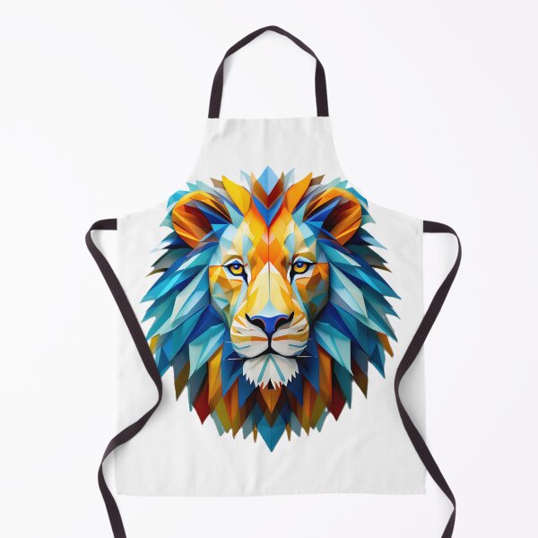 Item preview, Ggeometric Art Lion designed and sold by Cardsurveyors.